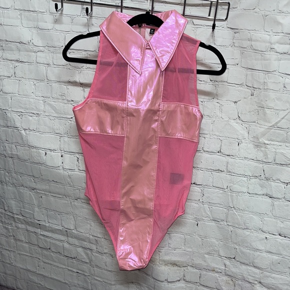 Iron Fist/24 Hours “Nun Fux Given” Sexy Pink Bodysuit - Picture 5 of 16